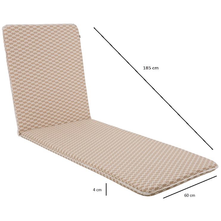 Kėdės pagalvėlė 485369, smėlio/smėlio ruda, 185 x 60 cm