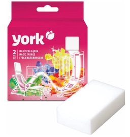 Губка для чистки York Magic Sponge 013300, белый, 2 шт.