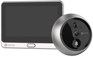 Vaizdo telefonspynė Ezviz Peephole Doorbell DP2C 2MP, sidabro/juoda