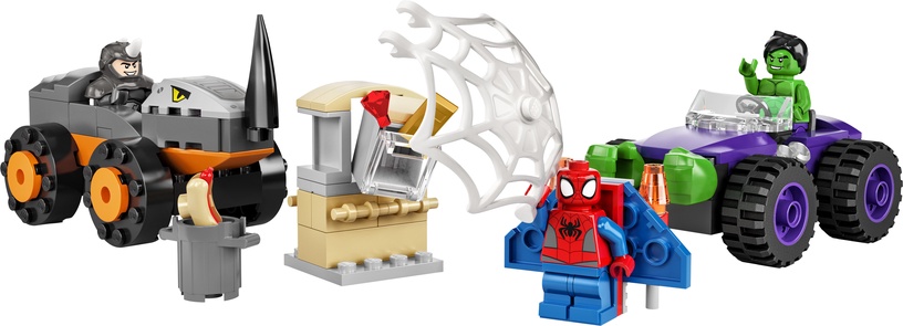 Konstruktors LEGO® Marvel Spidey And His Amazing Friends Halks pret Degunradzi: kravas auto cīņa 10782