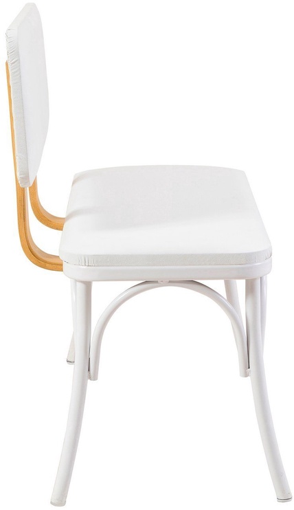 Ēdamistabas komplekts Kalune Design OLV-AC-TK2, balts/koka