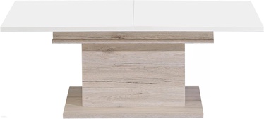 Журнальный столик Forte, коричневый/белый, 70 см x 120 см x 45.1 см