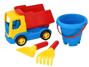 Smilšu kastes rotaļlietu komplekts Tigres Tech Truck, daudzkrāsains, 4 gab.