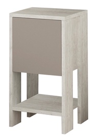 Naktsskapītis Kalune Design Ema 776HMS3421, balta/gaiši brūna, 30 x 30 cm x 55 cm