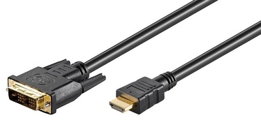 Кабель MicroConnect DVI-D, HDMI, 1.5 м, черный