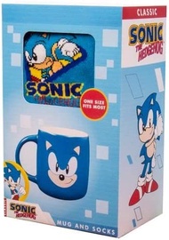 Drabužis Fizz Creations Sonic The Hedgehog Mug And Socks Gift Set, mėlyna
