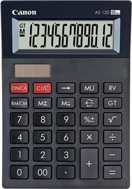 Калькулятор карманный Canon AS-120, черный