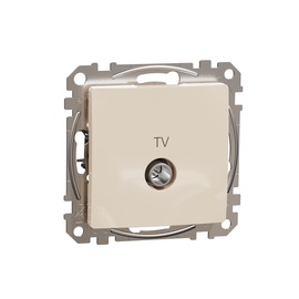 Antenas ligzda Schneider Sedna Design, bēša
