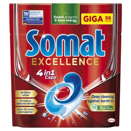 Indaplovių tabletės Somat excellence, 56 vnt.
