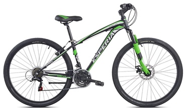 Velosipēds kalnu Esperia Kansas, 27.5 ", 18" (46 cm) rāmis, melna/zaļa