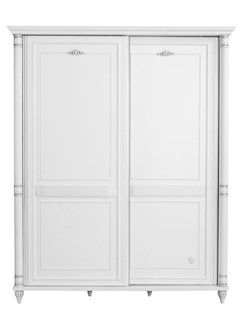 Riidekapp Kalune Design Romantic 813CLK3928, valge, 170 cm x 64 cm x 210 cm