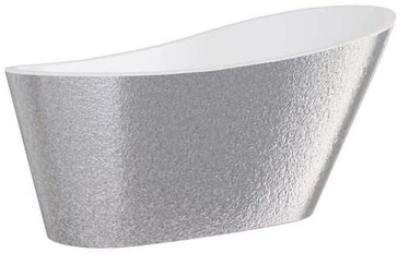 Vann, teisaldatav Besco Melody Glam Silver, 170 cm x 80 cm x 72 cm, ovaalne