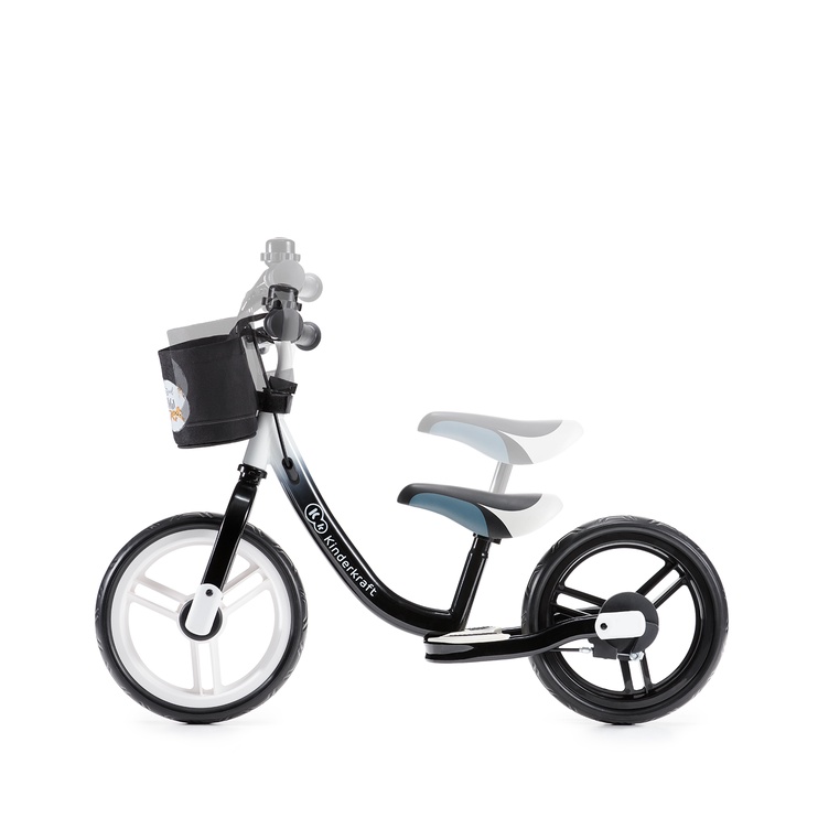 Балансирующий велосипед KinderKraft Space, черный, 12″