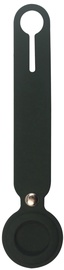 AirTag кулон Estuff AirTag Suitcase Tag PU Leather, черный