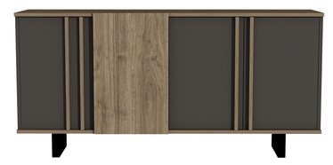 Komoda Kalune Design Deco 550ARN1312, riešuto/antracito, 43.8 x 160 cm x 78.6 cm