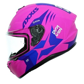 Motocikla ķivere Axxis Draken Rival, M, rozā