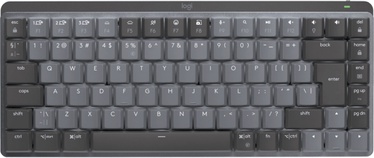 Klaviatūra Logitech MX Mechanical Mini Logitech MX Mechanical EN, juoda/pilka, belaidė