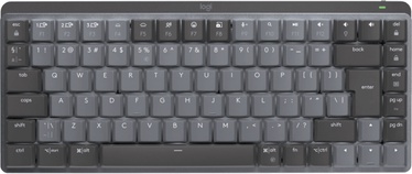 Klaviatūra Logitech MX Mechanical Mini Logitech MX Mechanical EN, melna/pelēka, bezvadu