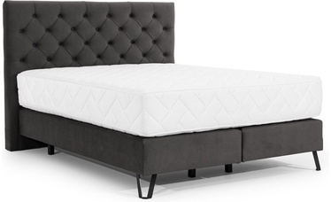 Кровать двухместная континентальная Cortina Riviera 97, 180 x 200 cm, темно-серый, с матрасом