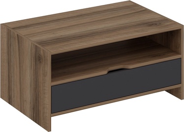 Журнальный столик Kalune Design Elina, ореховый/антрацитовый, 94 см x 60 см x 45 см