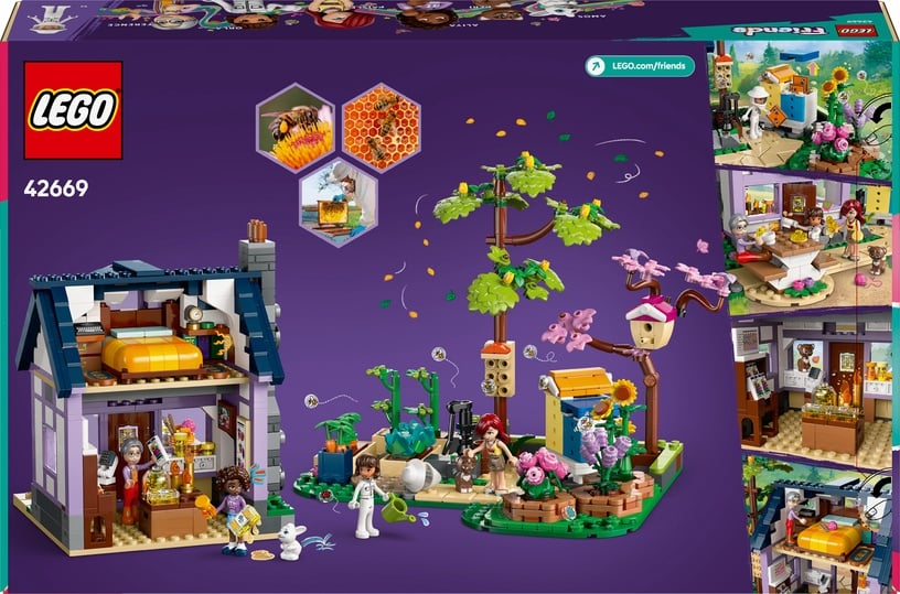 Konstruktor LEGO®Friends Mesiniku maja ja lilleaed 42669, 1161 tk