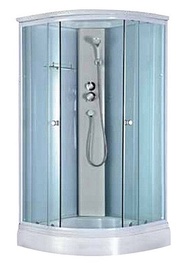 Dušikabiin Gotland Elsa, nurgaga, 800 mm x 800 mm x 2150 mm