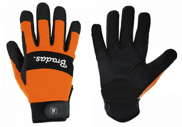 Рабочие перчатки кожаные TECH BLACK RWTBC8, для взрослых, полиэстер, белый/черный/oранжевый, 8, 6 шт.