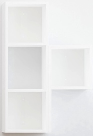 Sienas plaukts Kalune Design Begonya 3, balta, 60 cm x 20 cm x 90 cm