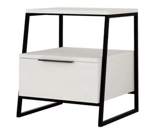 Naktinis staliukas 5K Home Decor Pal, baltas, 40 x 50 cm x 45 cm
