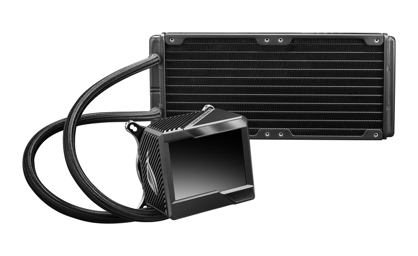 Ūdens dzesētājs procesoram Asus ROG RYUJIN II 240, 272 mm x 27 mm, melna (bojāts iepakojums)