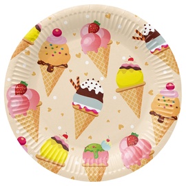 Одноразовая тарелка PAW Ice Cream, Ø 23 см, 8 шт.