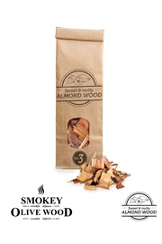 Koka skaidas Smokey Olive Wood Almond, mandeļu koks, 0.5 l, brūna