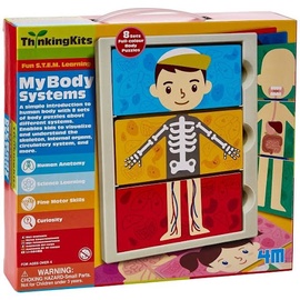 Intelektuāla rotaļlieta 4M My Body System 46925, daudzkrāsaina