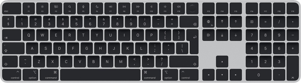 apple mac keyboard with number pad