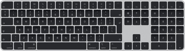 Klaviatūra Apple Magic Keyboard with Touch ID and numeric pad for Mac models with Apple chip EN, melna, bezvadu