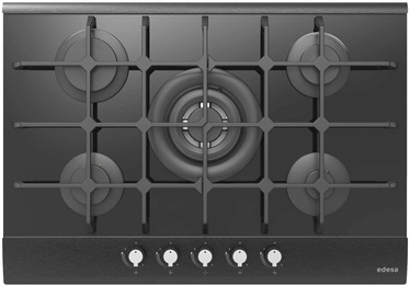 Plīts virsmas Edesa EGG-7550 TI TR CI N, melna, 11300 W (bojāts iepakojums)