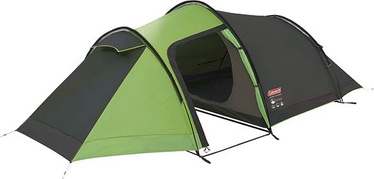 Trīsvietīga telts Coleman Laramie 3 BlackOut 2000035207, melna/zaļa