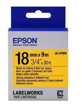 Kleebisprinteri lint Epson LK-5WBW, 900 cm