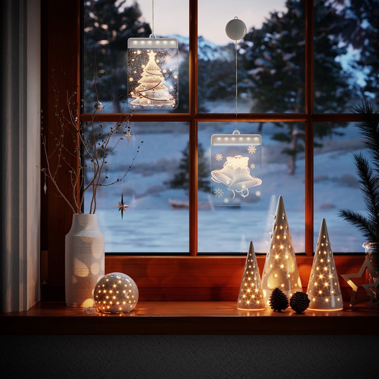 LED virtene - bumbas AmeliaHome Christmas Tree, dzeltena