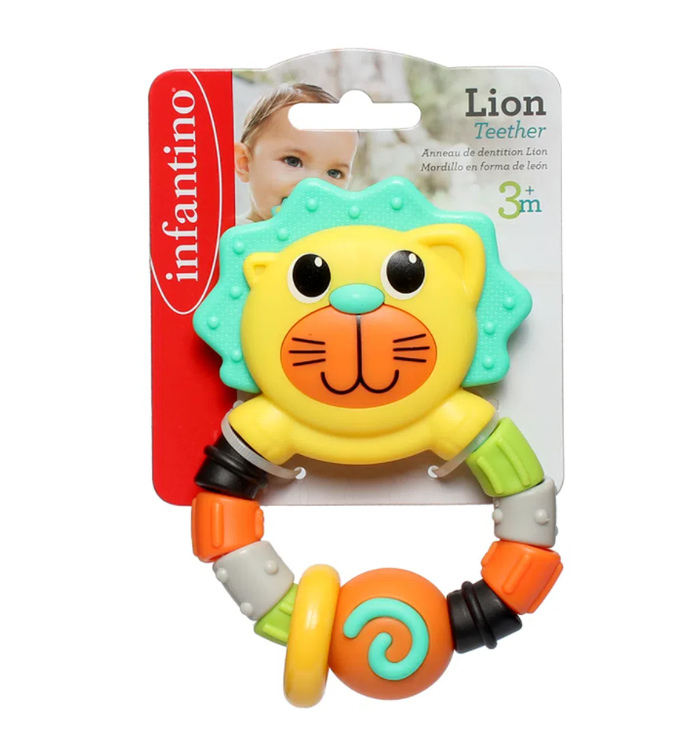 Barškutis Infantino Lion, įvairių spalvų