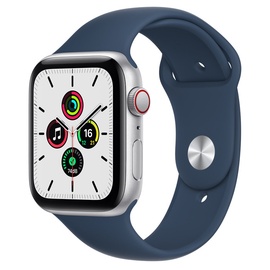 Умные часы Apple Watch SE GPS + Cellular 44mm, серебристый