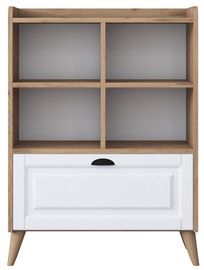 Шкафчики Kalune Design HC101 - 2007, белый/ореховый, 35 x 80 x 120 см