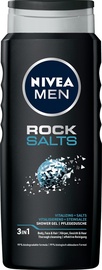Dušo želė Nivea Men Rock Salts 3in1, 500 ml