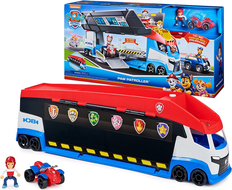 Autobuss Spin Master Paw Patrol Paw Patroller 2 6060442, daudzkrāsains