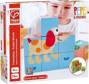 Arendav mäng Hape Friendship Puzzle Blocks E0452A, mitmevärviline