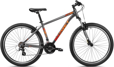 Velosipēds kalnu Romet Rambler R7.0, 27.5 ", 21" (53 cm) rāmis, sudraba/sarkana/grafīta