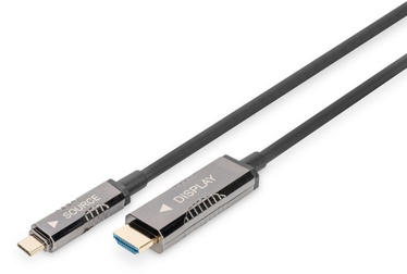 Kaabel Digitus USB-C - HDMI 4K USB-C, HDMI, 10 m, must