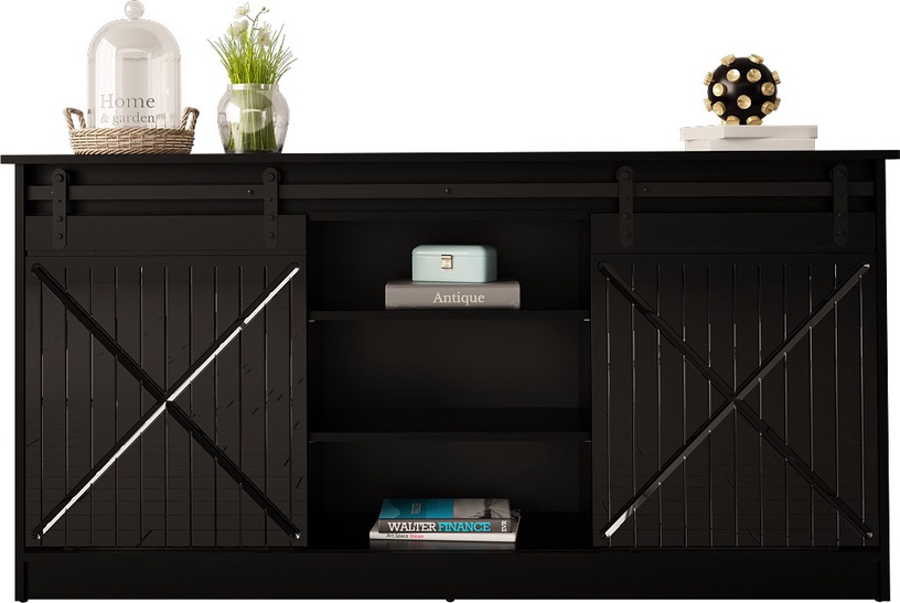 Kapp Cama Meble Granero, must, 160 cm x 35 cm x 80 cm