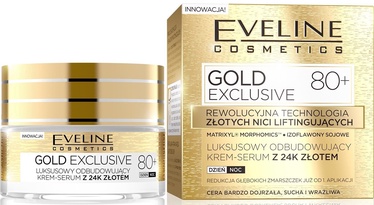 Sejas krēms Eveline Gold Exclusive 80+, 50 ml, sievietēm, 80+