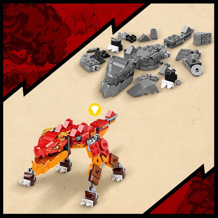 Konstruktor LEGO® NINJAGO® Kai tuledraakon EVO 71762, 204 tk